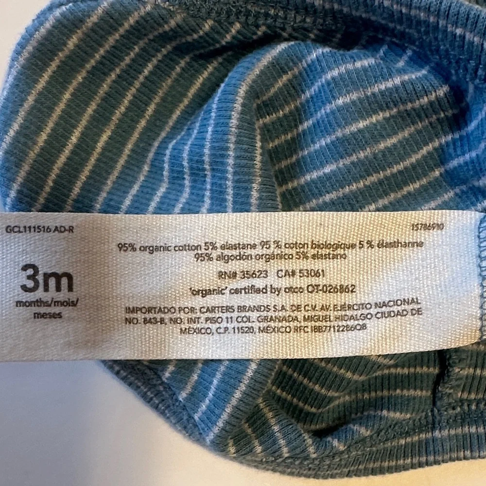 Cozy Blue and Green Striped Bodysuits